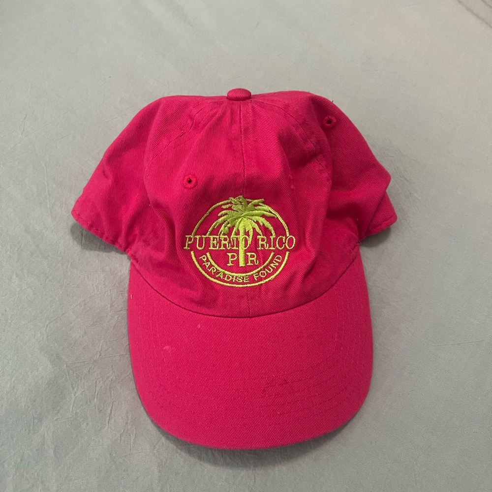 Red Puerto Rico Embroidered Cap